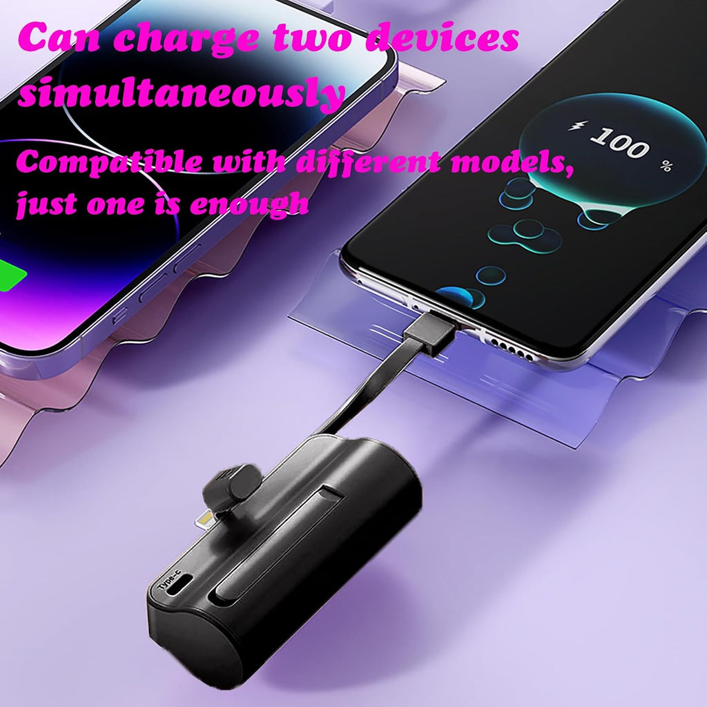 Mini Power Bank Portable Anker 5000mAh avec Connecteur Direct