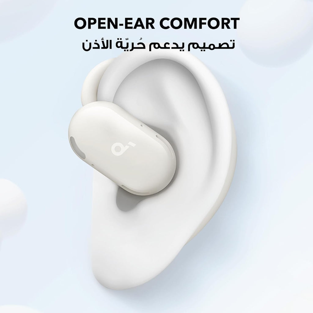 Écouteurs Open-Ear Soundcore by Anker V20i – Crochets Ajustables, Autonomie 36H et LED