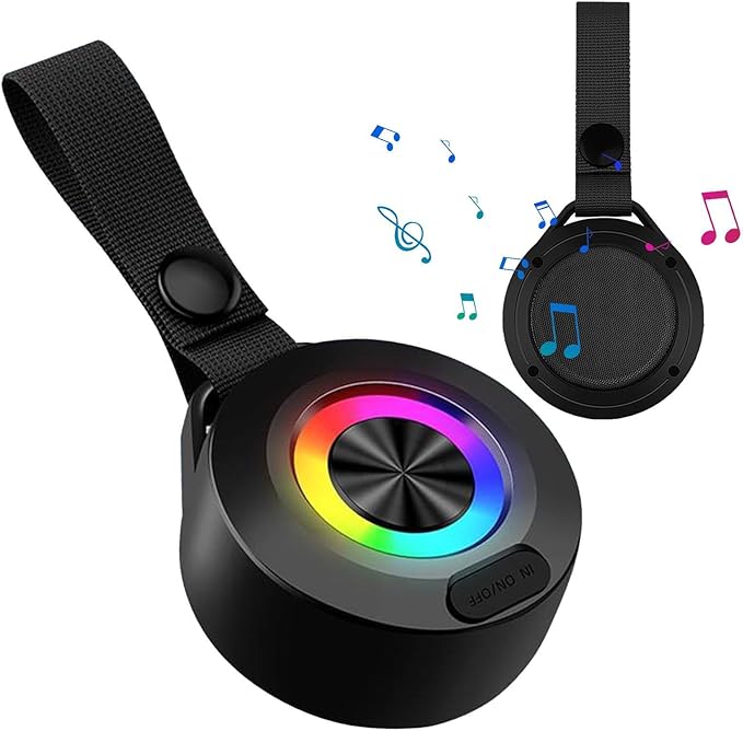 Mini Enceinte Bluetooth Portable DUNTH DU-SP130 – Étanche avec Éclairage LED