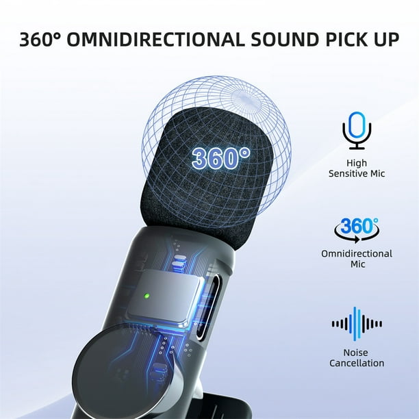 K11 Wireless Lavalier Microphone – Compatible with Android and iPhone